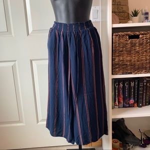 Striped Cropped Pants